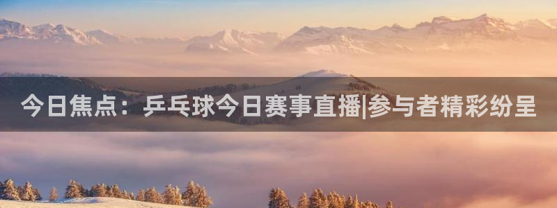 足球高清24直播：今日焦点：乒乓球今日赛事直播|参与者精彩纷呈